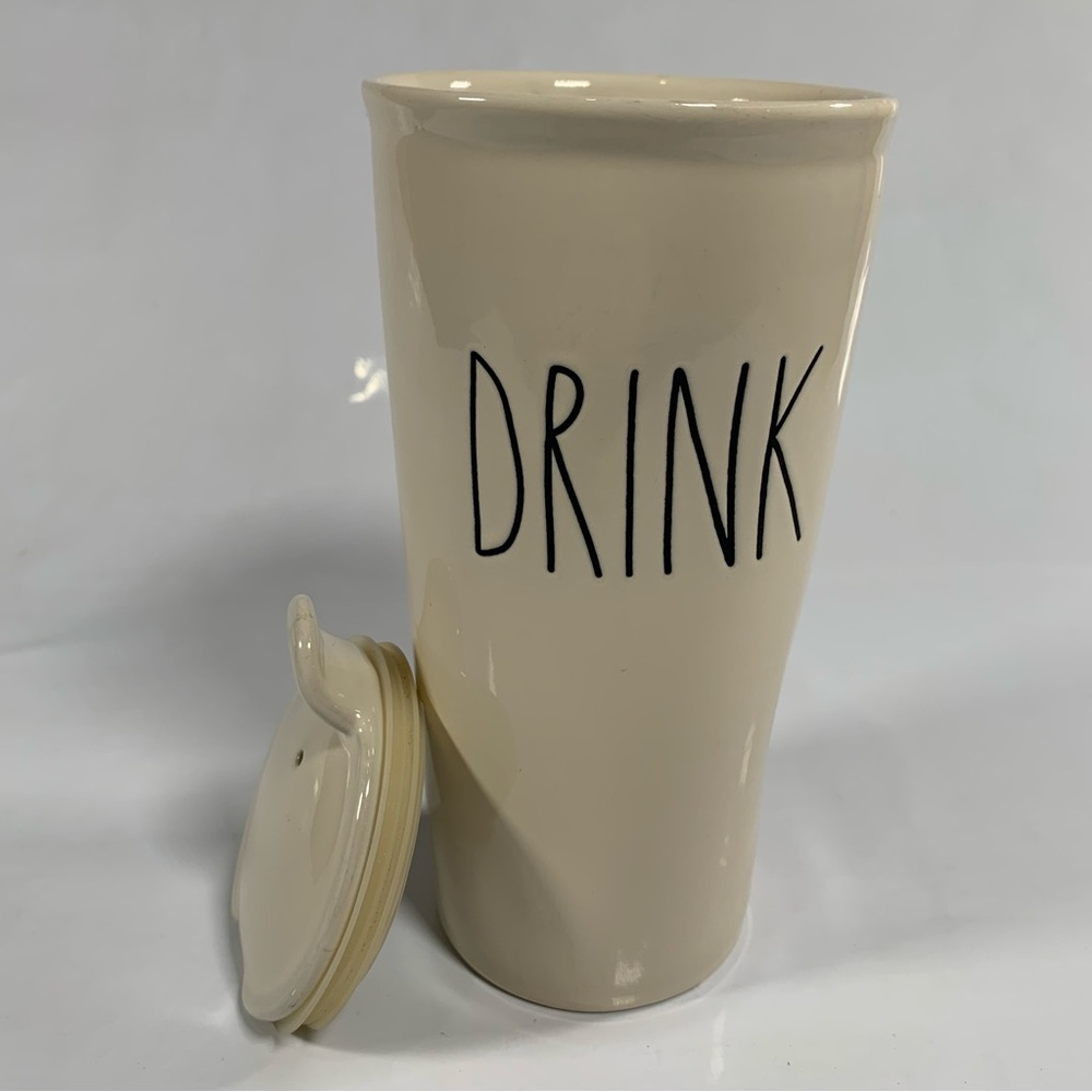 Rae Dunn travel mug DRINK 16oz